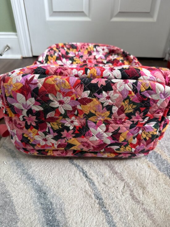 Vera Bradley Campus Backpack and Crossbody Lunchbox Pink Floral Pattern main image 6